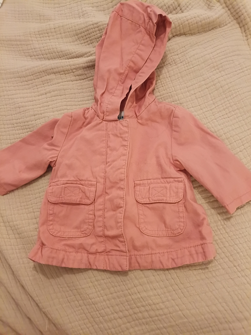 Old Navy Light Pink Hooded Raincoat for Kids